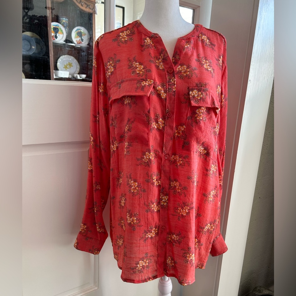 Multi-colored Red Top - New